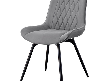 Tufted Swivel Dining Chairs (Set of 2) - Gray