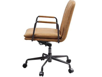 Eclarn - Top Grain Leather Office Chair - Brown