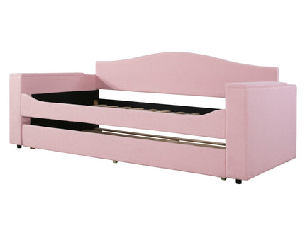 Upholstered Daybed With Storage Armrests, Trundle And Latest Integrated tooth Audio System