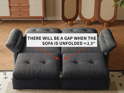 Sofa Bed, 2 In 1 Design For Living Rooms