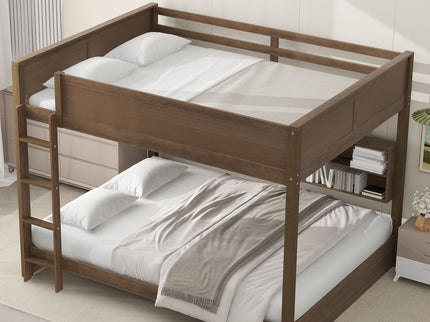 Bunk Bed With Storage Cabinets And USB Ports