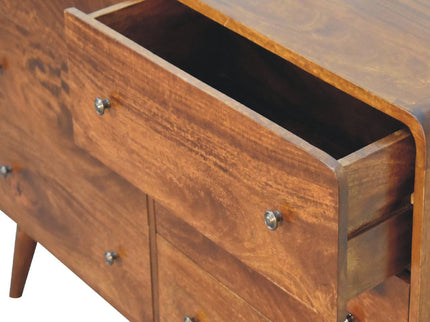 Large Curved Chest - Chestnut