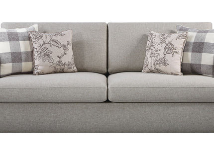 Niamey - Sofa With 4 Toss Pillows - Walnut