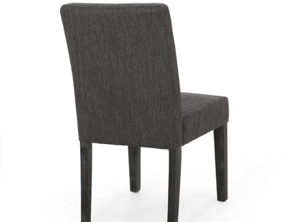 Contemporary Dining Chair With Upholstered Seating And Tapered Legs