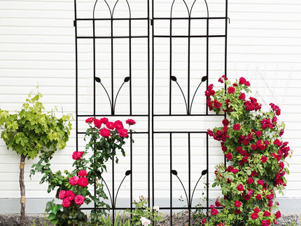 Metal Garden Trellis Rustproof For Climbing Plants Outdoor Flower Support
