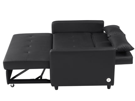 Convertible Sleeper Sofa Bed With 3 USB Ports