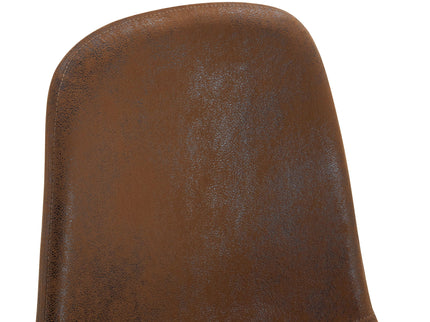 (Set of 4) Backrest AndTransfer Legs Chairs Adding A Touch Of Elegance To Minimalist And Scandinavian Style Homes - Walnut