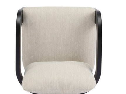 Dining Chairs With Pillow Back (Set of 2) - Beige / Black