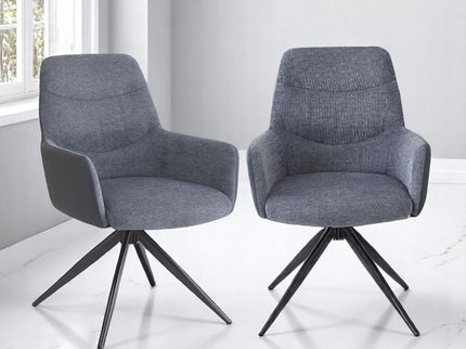 Hester - Arm Chair (Set of 2) - Gray