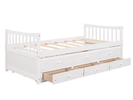 Twin Size Daybed With Trundle And Drawers