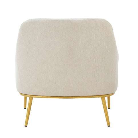 Modern Elegance Accent Chair With Curved Backrest