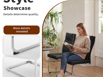 Modern Dining Chair SetWith Soft Cushion Backrest (2 Pieces)