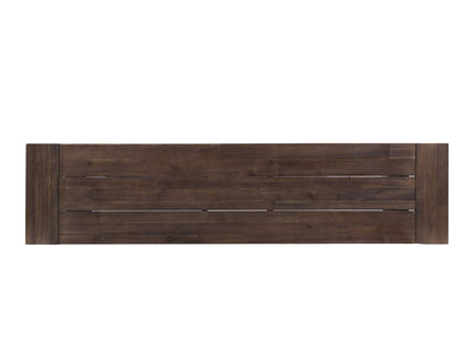 Tranquilizer - Outdoor Acacia Wood Bench With Slat Panel Design