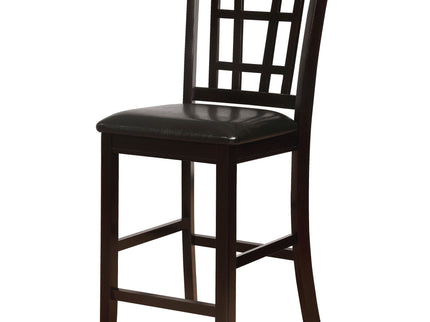 Lattice Back Counter Height Stools (Set of 2)