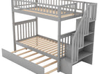 Dark Gray / Twin over Twin / Trundle