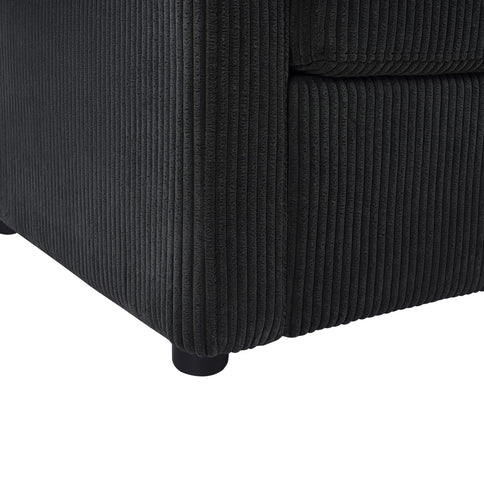 Sleeper Sofa With Foldable Mattress, USB Ports, Side Table & Storage Pocket