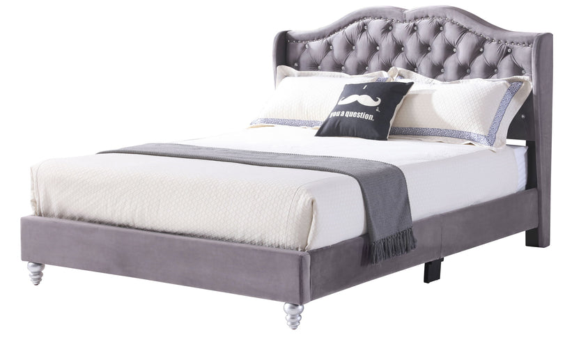 Upholstered Bed Transitional