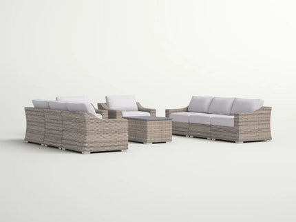 Stylish Sofa Seating Group With Cushions Perfect For Outdoor Gatherings