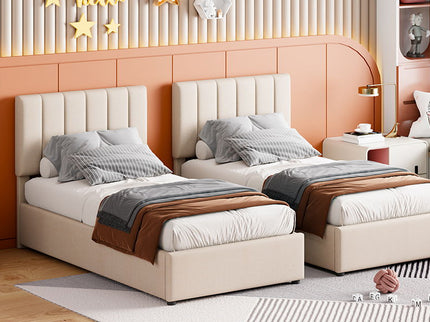 Upholstered Platform Bed With A Hydraulic Storage System