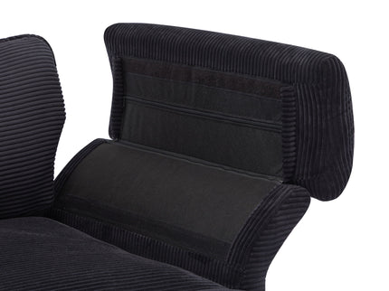 Modern Deep Seat Sectional Sofa With Ottoman