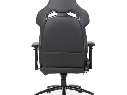 Gaming Chair With 4D Armrests, High Back Office Chair - Black / Gray