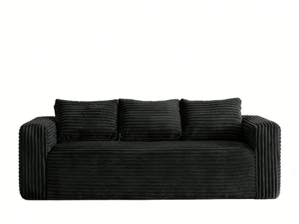 Cloud Loveseat Sofa Couch, Compressed - Black