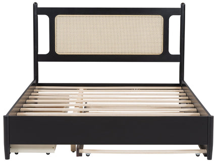 Platform Bed With 2 Big Drawers & Trundle