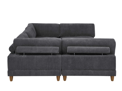 Modern Modular Sectional With Adjustable Back Support