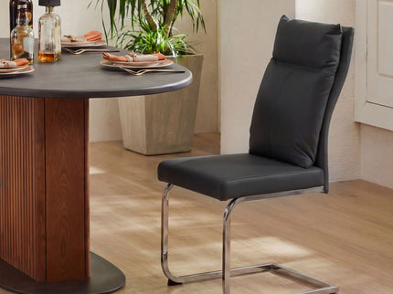 Modern Dining Chair SetWith Soft Cushion Backrest (2 Pieces)