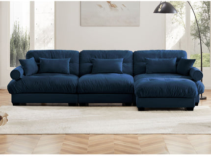 Super Comfort Oversized Modular Sectional Sofa With Movable Ottoman