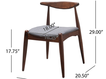 Dining Chairs With Ergonomic Backrest & Comfort Cushions (Set of 2)