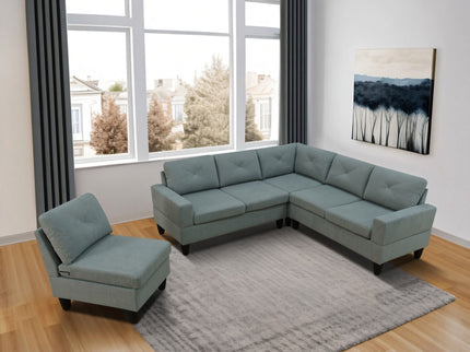 Modular L - Shaped Sectional Sofa 6 Seater 4 Piece Couch With Chaise