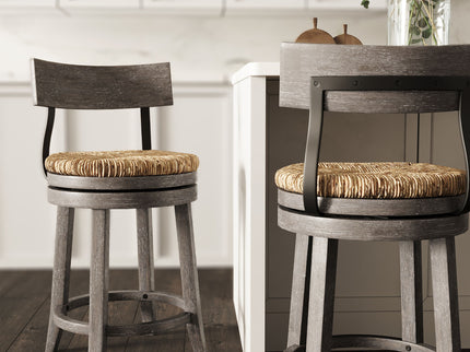 Stool With Natural Seagrass Seat