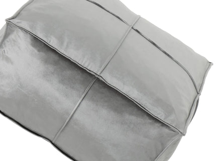 Nati - Square Pouf Ottoman And Floor Cushion - Smoke