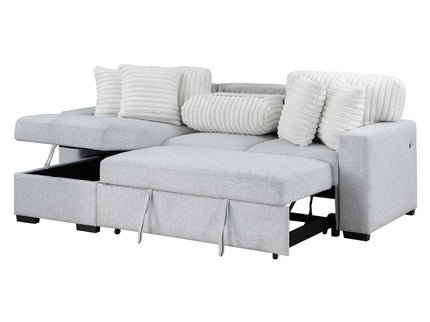 Ford - Reversible Pull Out Sofa Bed - Light Gray