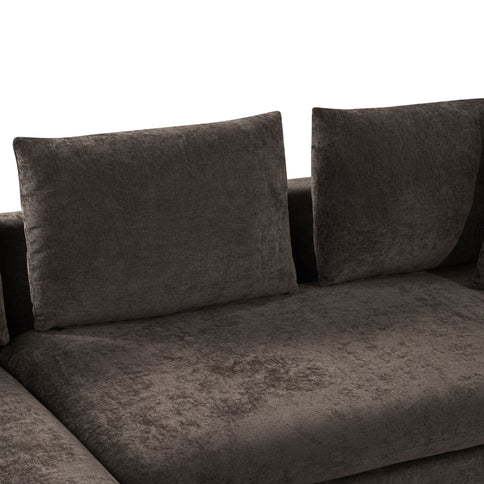 Modern L Shaped Sectional Sofa With Upholstery And Wooden Storage