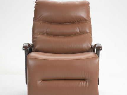 Swivel Rocker Recliner Power Glider Chair With Solid Wood Armrests, Extra Wide Reclining Sofa Chair Upholstered Living Room Single Sofa