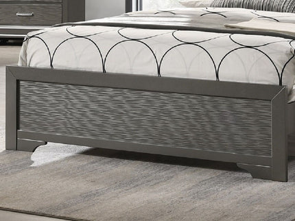 Tufted Headboard Bed With LED Lighting