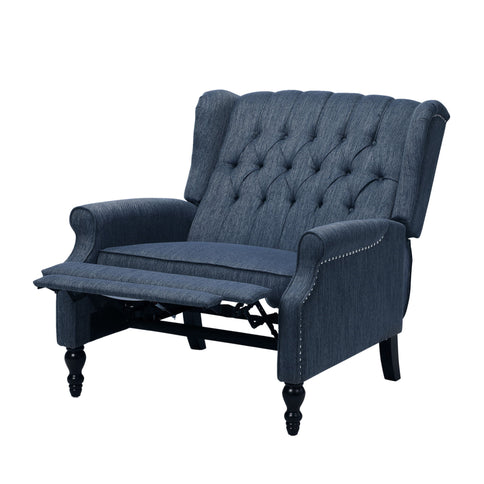 Dunham - Contemporary Fabric Tufted Oversized Pushback Recliner