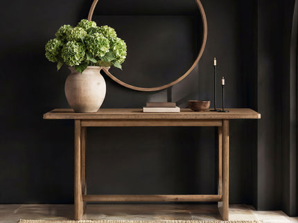 Turnkey - Trestle Console Table - Antique Brown
