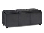 Black / Faux Leather