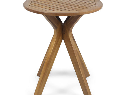 Stamford - Outdoor Bistro Table Acacia Wood X - Base - Teak