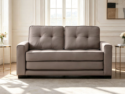 Pull Out Sleeper Loveseat - Light Brown