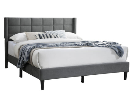 Bed Upholstered Box Design Headboard