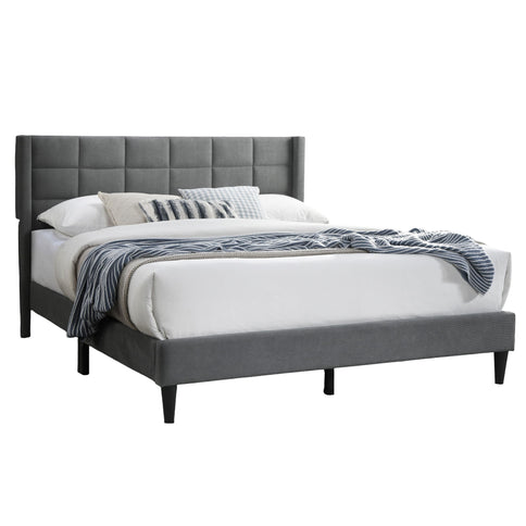 Bed Upholstered Box Design Headboard