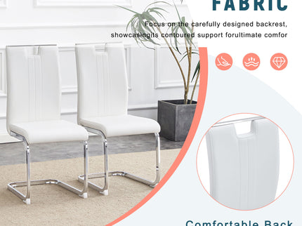 Bow Shaped Chairs, Ergonomic Design, Non Slip Base