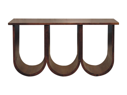Triple Open Style Coffee Table - Beige / Brown