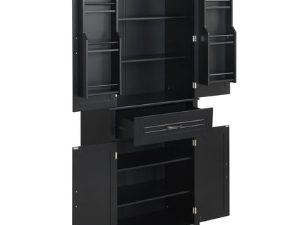 Bathroom Storage Cabinet With Doors And Drawer, Adjustable Shelf