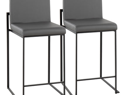 Fuji - Contemporary Modern Elegance, High Back Counter Stool