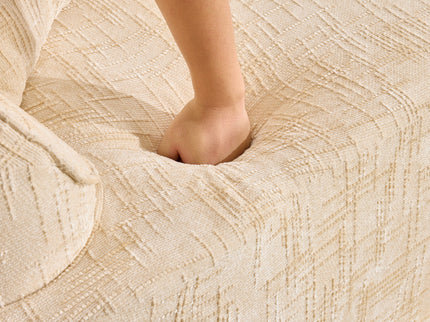 Curved Compressed Sofa, Nordic-Style Design For Living Room